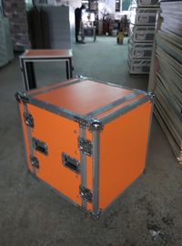 Πορτοκαλιές περιπτώσεις εργαλείων αργιλίου ομιλητών κοντραπλακέ 2 στο ένα με 4» ισχυρές ρόδες PVC